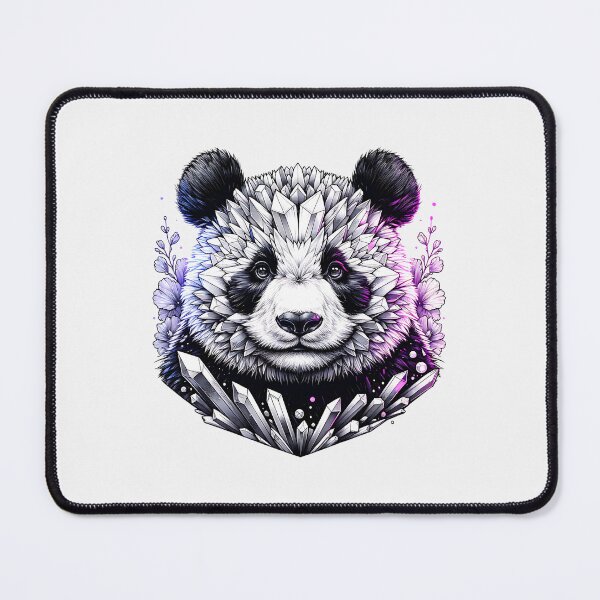 Item preview, Crystal Panda Magic – Mystical Panda with Gemstone Aesthetic designed and sold by Furr-n-Purr.