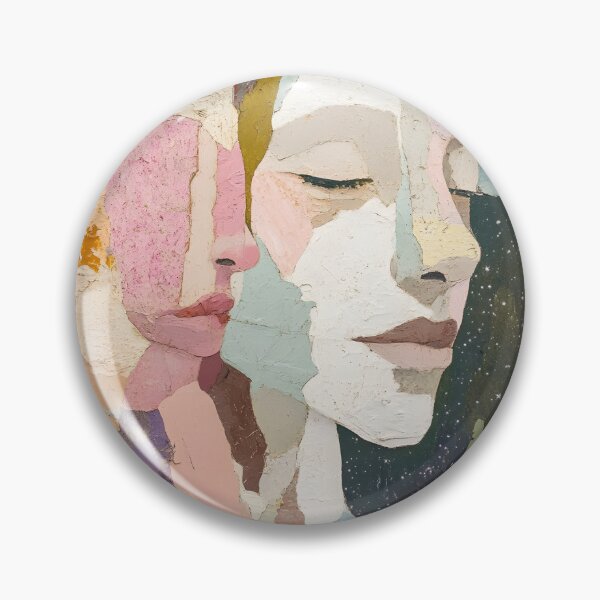 Item preview, Fragmented Serenity - Abstract Portrait Collage Series (A) designed and sold by Ozide.