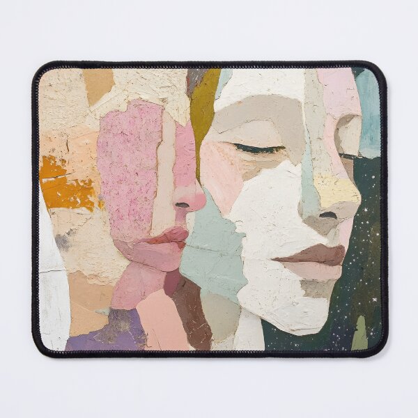Item preview, Fragmented Serenity - Abstract Portrait Collage Series (A) designed and sold by Ozide.
