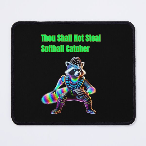 Item preview, Thou Shall Not Steal Softball Catcher designed and sold by TrendsLook.