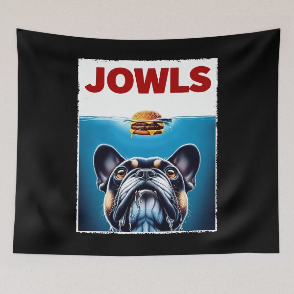 Item preview, Funny French Bulldog and Hamburger Parody Jowls Dog Lover designed and sold by Kimberley King Art  King Art.