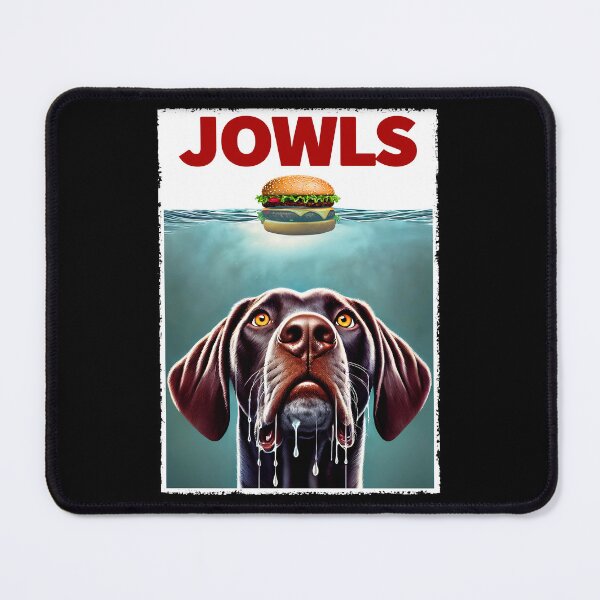 Item preview, Funny German Shorthaired Pointer and Hamburger Parody Jowls Dog Lover designed and sold by Kimberley King Art  King Art.