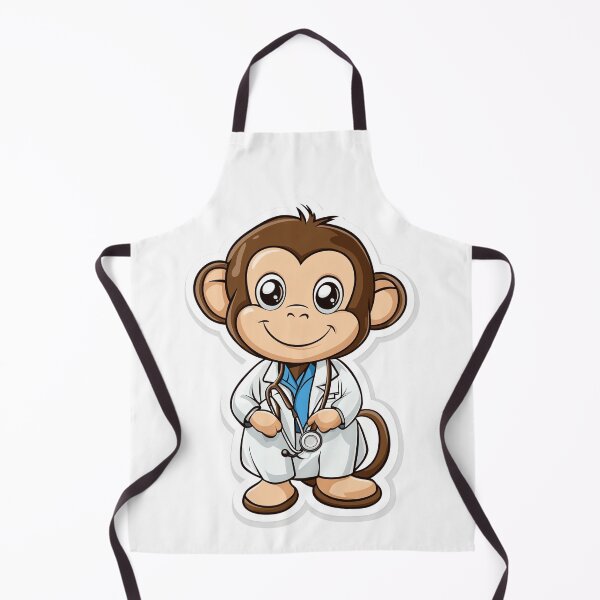 Item preview, Cute monkey doctor designed and sold by Painful Monkey.