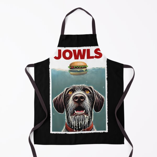 Item preview, Funny German Wirehaired Pointer and Hamburger Parody Jowls Dog Lover designed and sold by Kimberley King Art  King Art.