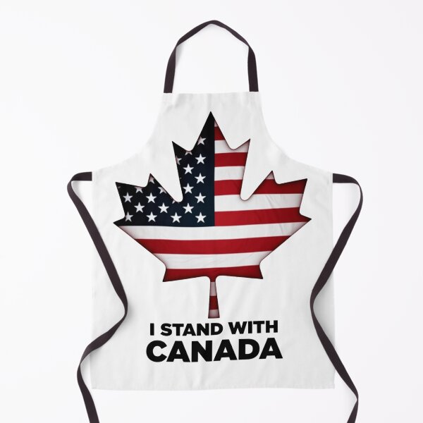 Item preview, I Stand with Canada – Maple Leaf & American Flag Design designed and sold by haitrieuic96.