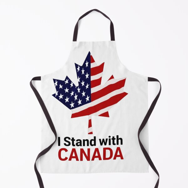 Item preview, I Stand with Canada – Maple Leaf & American Flag Design designed and sold by haitrieuic96.