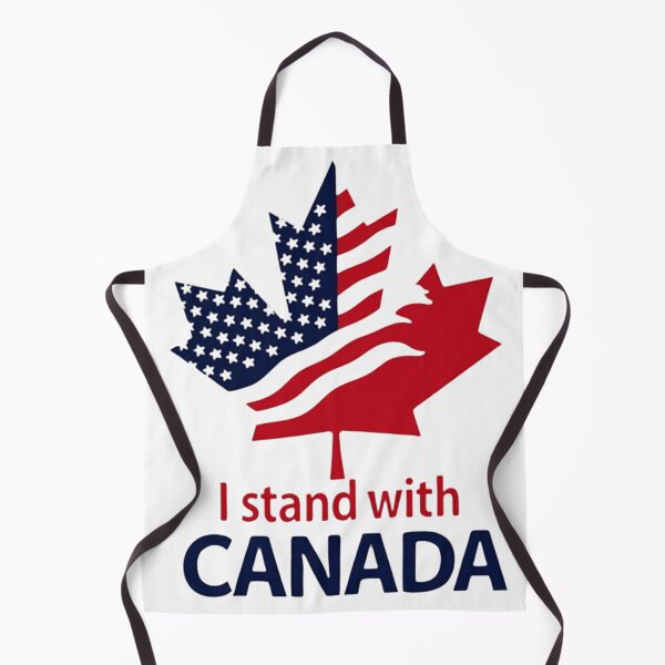 Item preview, I Stand with Canada – Maple Leaf & American Flag Design designed and sold by haitrieuic96.