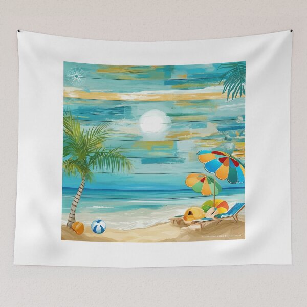 Item preview, Tropical Beach Escape – Colorful Coastal Summer Art designed and sold by ErSaSolutions.