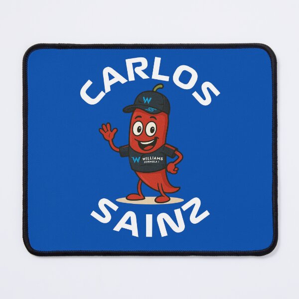 Item preview, Carlos sainz as chilli Cute and funny cartoon sticker 2025 designed and sold by Pink Polar F1.