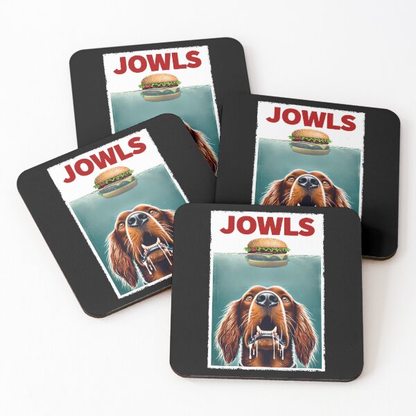 Item preview, Funny Irish Setter and Hamburger Parody Jowls Dog Lover designed and sold by Kimberley King Art  King Art.