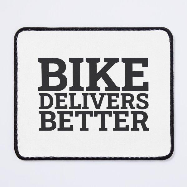 Item preview, Bike Delivers Better - Minimalist Delivery Rider Sticker designed and sold by KarlMast.