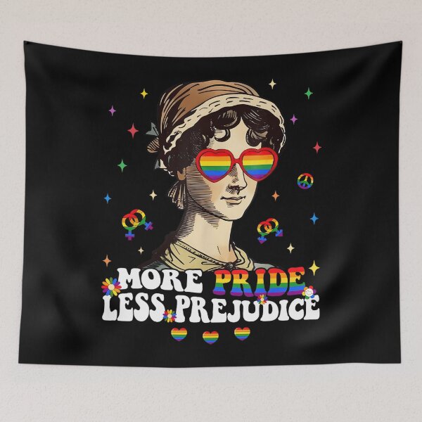Item preview, More Pride Less Prejudice LGBT Pride Month Gay Proud Ally Meme designed and sold by lidanmasi.