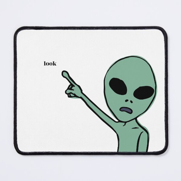 Item preview, Alien Telling You to Look designed and sold by Lady Eva's Shop.