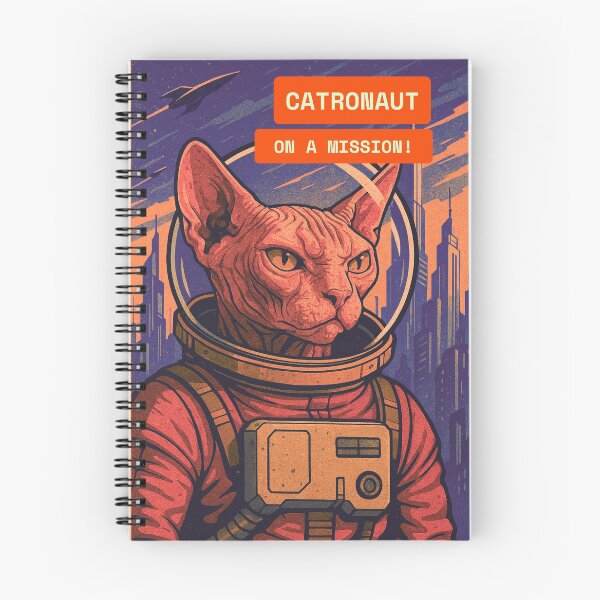 Item preview, Sphynx catronaut on a mission! designed and sold by 45CreativeClub.