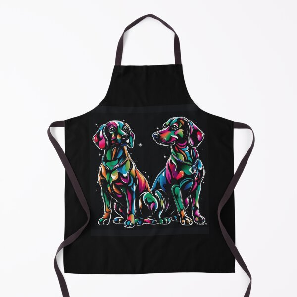 Artikelvorschau, Cosmic Neon Dachshunds – Lebendige Galaxie-Hunde entworfen und verkauft von CRAZY&ART.