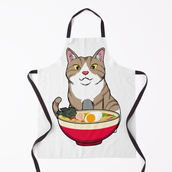 Item preview, Happy Cute Cat and Ramen designed and sold by Jaudaux Designs.