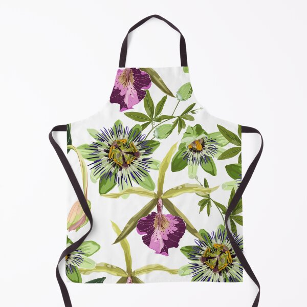 Item preview, Tropical orchid, passiflora flowers and exotic leaves on vintage background. designed and sold by MatyKotiv.