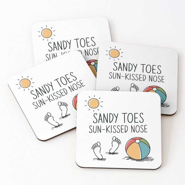 Item preview, Sandy Toes & Sun-Kissed Nose – Beach Vacation designed and sold by tmerchtrends.