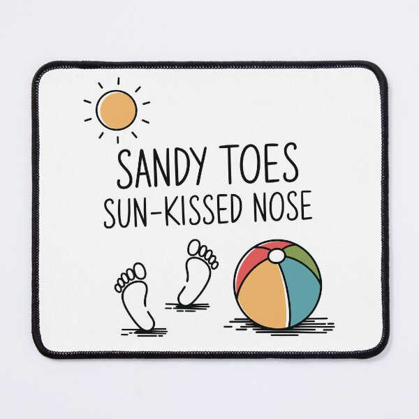 Item preview, Sandy Toes & Sun-Kissed Nose – Beach Vacation designed and sold by tmerchtrends.