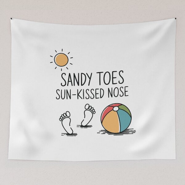 Item preview, Sandy Toes & Sun-Kissed Nose – Beach Vacation designed and sold by tmerchtrends.