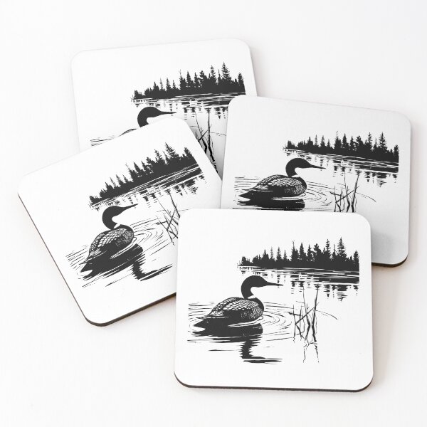 Item preview, Common Loon Lake Waterbird Diver Aquatic Migratory Fowl designed and sold by inkoutninja.