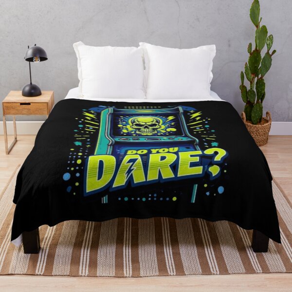 Item preview, "Do You Dare" – Retro Arcade Skull Collection designed and sold by SmartyWonders.