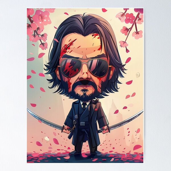 Artikel-Vorschau von John Wick Chibi – Niedlicher Samurai mit Stil, designt und verkauft von Guesso.
