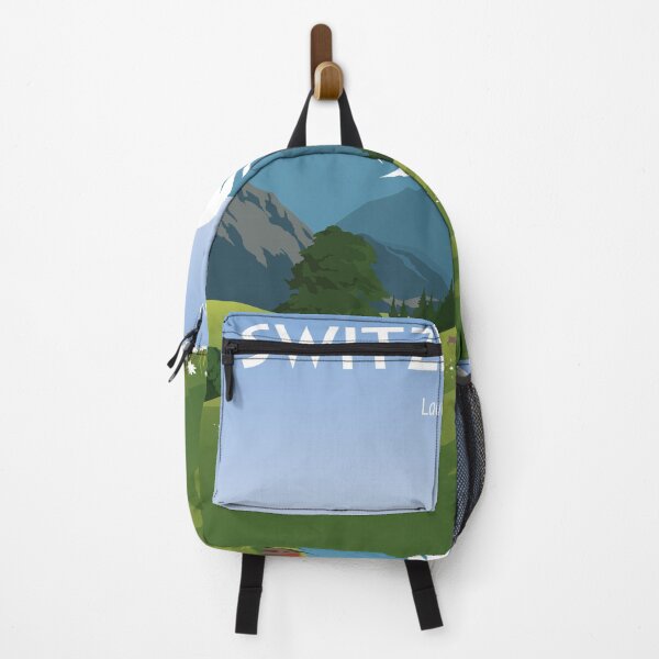 Item preview, Switzerland Lauterbrunnen Swiss Alps travel poster sticker designed and sold by Arctic frame studio.
