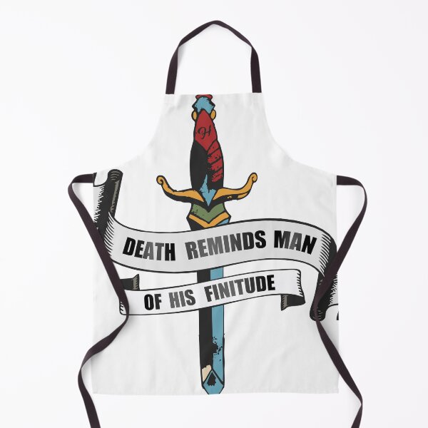 Item preview, dagger death reminds man knife of his finitu dagger quote designed and sold by Achille3777.
