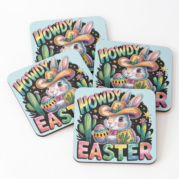 Item preview, Howdy Easter Bunny Cute Western Spring Design designed and sold by BirdsnStuff.