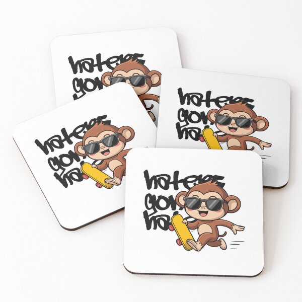 Item preview, Haters Gonna Hate Monkey With Skateboard designed and sold by MonkiFlipp.