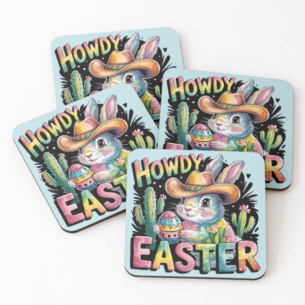 Item preview, Howdy Easter Bunny Cute Western Spring Design 2 designed and sold by BirdsnStuff.