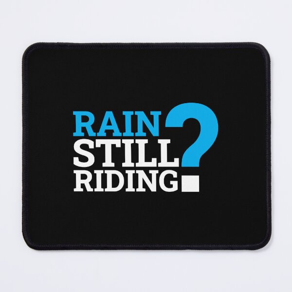 Item preview, Rain? Still Riding. - Motivational Delivery Rider Sticker_White designed and sold by KarlMast.
