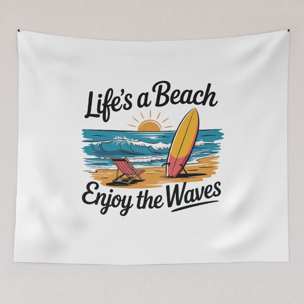 Item preview, Life's a Beach, Enjoy the Wave – Fun Summer Vacation designed and sold by tmerchtrends.