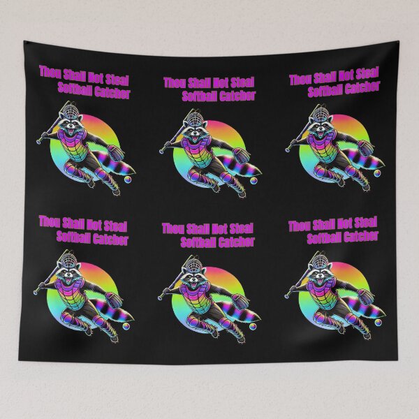 Item preview, Thou Shall Not Steal Softball Catcher designed and sold by TrendsLook.