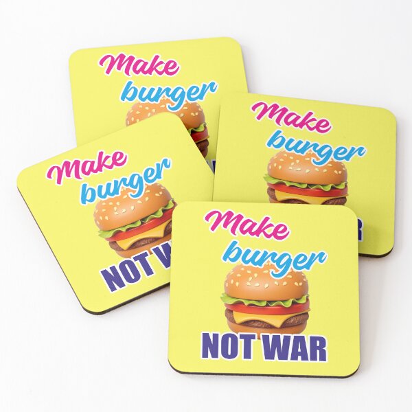 Item preview, make burger not war designed and sold by Mauswohn.