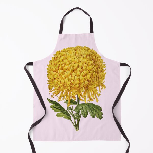 Artikelvorschau, Leuchtend gelbe Chrysantheme Blume auf Rosa entworfen und verkauft von IrisAndIvy.