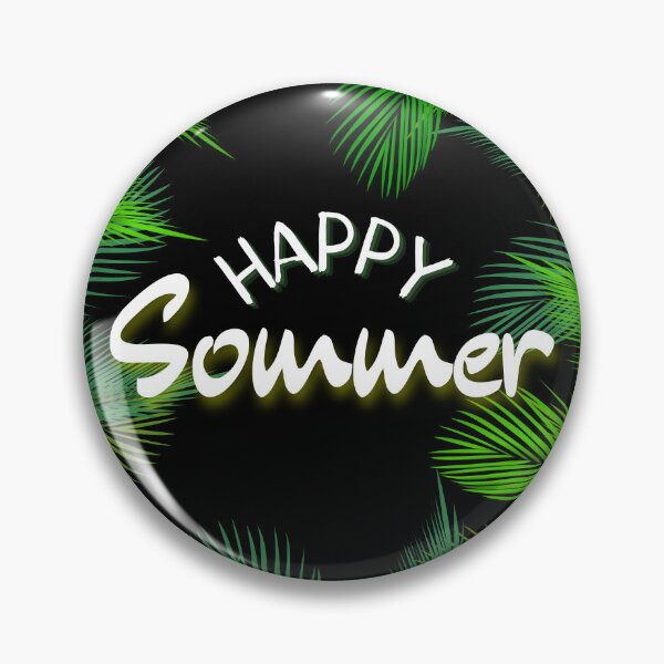 Item preview, "Happy Summer" in green palm trees designed and sold by MagdaMade.