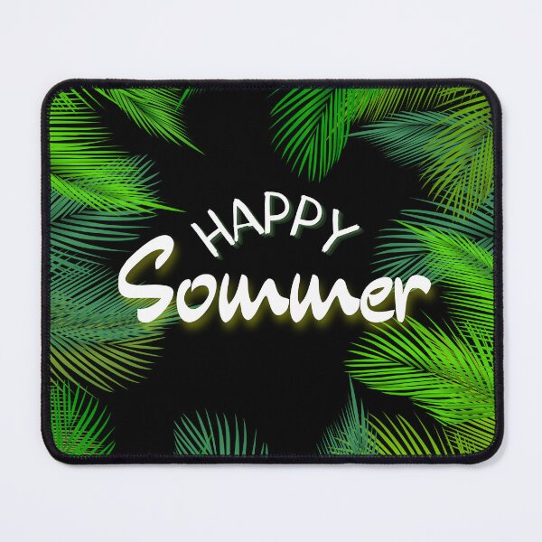 Item preview, "Happy Summer" in green palm trees designed and sold by MagdaMade.