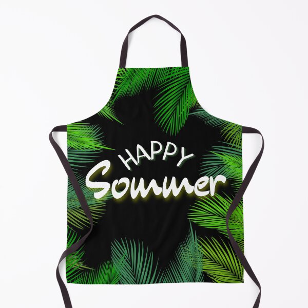 Item preview, "Happy Summer" in green palm trees designed and sold by MagdaMade.