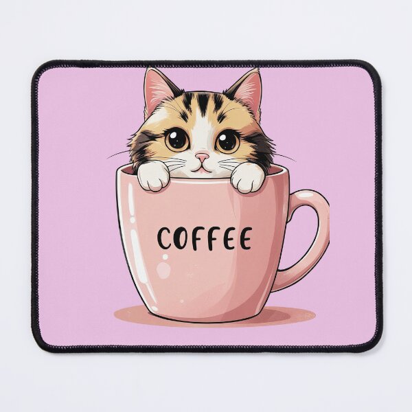 Item preview, Cute coffee cat – perfect morning motivation designed and sold by ApriNoeScor.