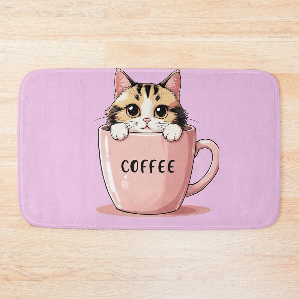 Item preview, Cute coffee cat – perfect morning motivation designed and sold by ApriNoeScor.