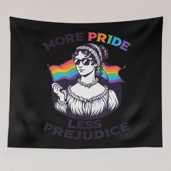 Item preview, More Pride Less Prejudice LGBT Sunglasses Meme designed and sold by lidanmasi.
