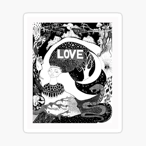 Vista previa del artículo con la obra «Lienzo de amor #LaMujerConElPoderDeLasPájaros», diseñado y vendido por hogelstick.