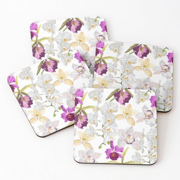 Item preview, Seamless floral pattern, many kind of tropical orchids. designed and sold by MatyKotiv.