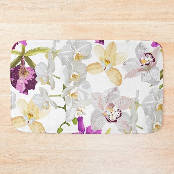 Item preview, Seamless floral pattern, many kind of tropical orchids. designed and sold by MatyKotiv.