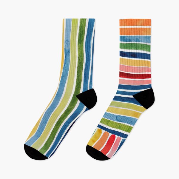 Item preview, Watercolor Colorful Stripes In Summer Colors  designed and sold by Tamas Das.