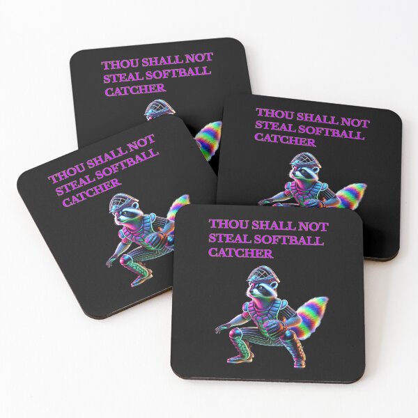 Item preview, Thou Shall Not Steal Softball Catcher designed and sold by TrendsLook.