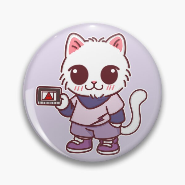 Item preview, Chibi Cat with Hunter License Card designed and sold by BGMeYou.