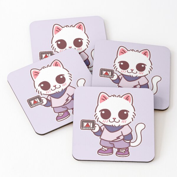 Item preview, Chibi Cat with Hunter License Card designed and sold by BGMeYou.
